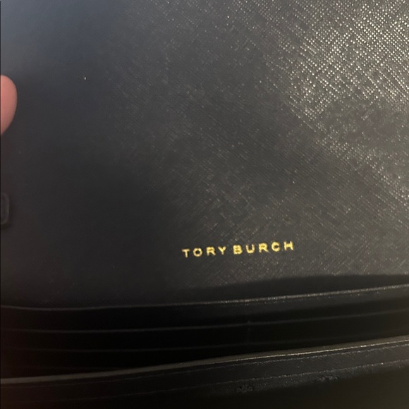 Tory Burch Navy Crossbody Bag with Gold Chain - Picture 2 of 3